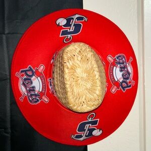 Stockton Ports Baseball Team Gear Straw hat Made In Mexico New